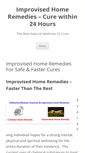 Mobile Screenshot of improvisedhomeremedies.com